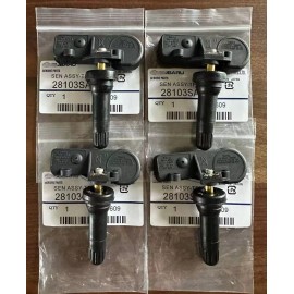 Subaru Set of 4 OEM TPMS Tire Pressure Sensors Kit 28103AJ00A 28103SA001 for Subaru WRX
