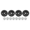 4Pcs Luggage Wheels 360 Degree Rotation Quiet Operation Replacement Universal