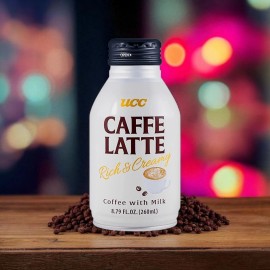 UCC Rich&Creamy Caffe Latte, Coffee w/Milk, 8.79 fl oz-24 bottles, Free Shipping