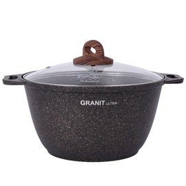 Granit Ultra Non-Stick Kazan for Making Pilaf Outdoor Cooking Frying Pot (8.5-qt. (8 L))
