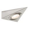 Knightsbridge 230V LED Triangular Under Cabinet Light - Brushed Chrome
