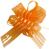 Pull Bows Orange Organza Pull Bow Large 50mm Ribbon Bows