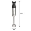 Total Chef Immersion Blender - Electric Handheld Stick Mixer with
