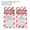 Jonlaki 30pcs Lockout Tagout, RewritableAngerger Operate No Loto Tag, Safety