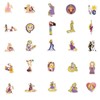 50Pcs Cartoon Tangled Sticker, Cute Waterproof Vinyl Rapunzel Stickers for