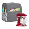 Yarwo Stand Mixer Cover, Protective Dust Cover with Top Handle and Pockets for All 4.3 Litre and 4.8 Litre Stand Mixer, (Small, Grey with Arrow Pattern)