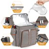 Picnic Backpack for 4, Picnic Basket Set, Leakproof Picnic Bag,