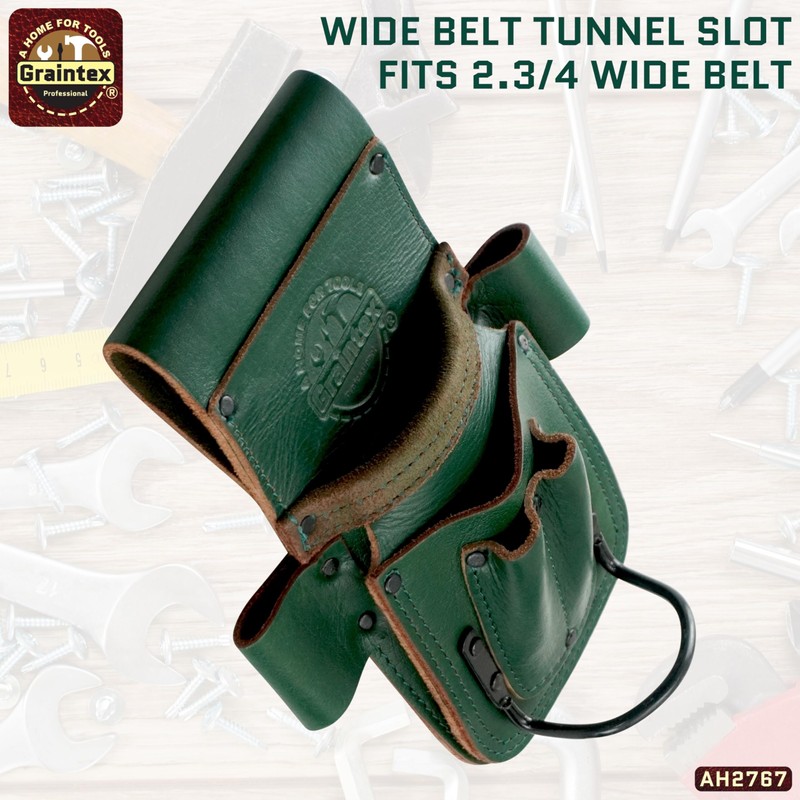 Graintex AH2767 Ambassador Series Emerald Green Multi Tool Pouch, Hammer