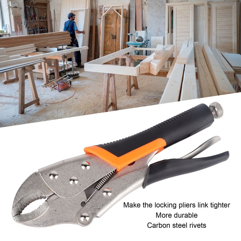 10in Pressure Pliers Pressure Adjustable Multi Function Plastic Handle Locking