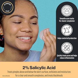 Oxy 3-IN-1 Acne Facial Cleansing Pads, Maximum Strength 2% Salicylic Acid Stubborn Acne Treatment, Controls Oil, Unclogs Pores, Smooths & Brightens Sk