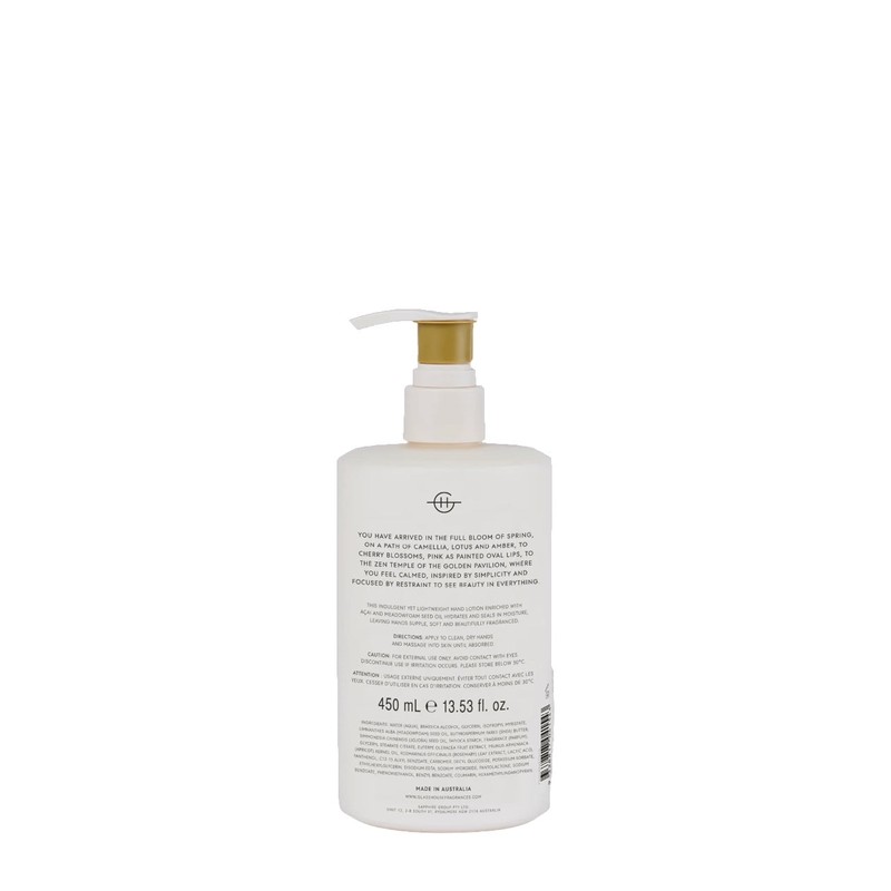 Glasshouse Fragrances KYOTO IN BLOOM Hand Lotion 450ml