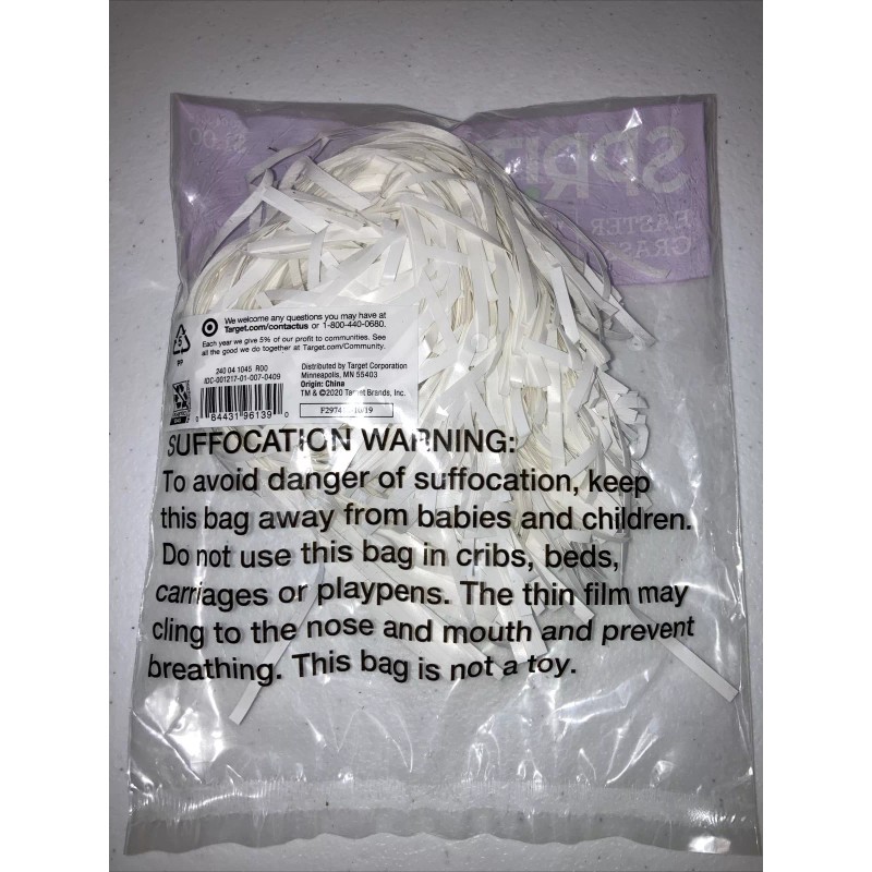 Spritz SHREDDED GIFT BASKET EASTER GRASS TABLE DECORATION-ART