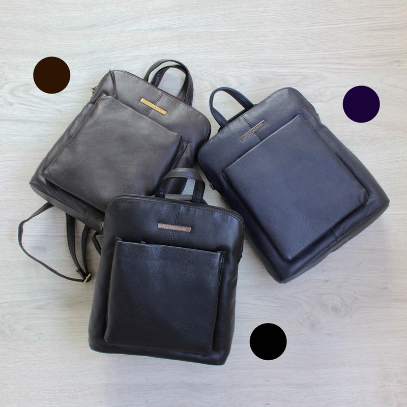 Zerimar Women's Anti-Theft Backpack, Leather Backpack, Vintage Leather Backpack, Measures: