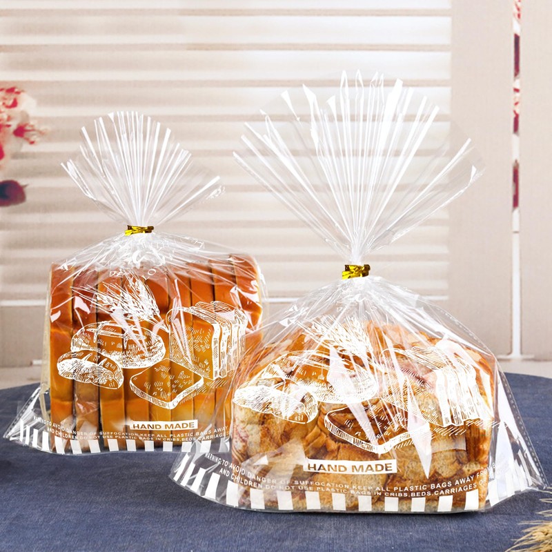 90 PCS 11"x 14" Bread Loaf Packing Bags with Bottom