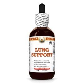 Lung Support Tincture, Made in Hawaii, All Natural, Vegan, Pure Liquid Extract - 2 fl.oz