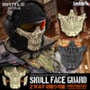 LayLax, Skull Face Guard, Shadow Black, Protective Mask for Survival