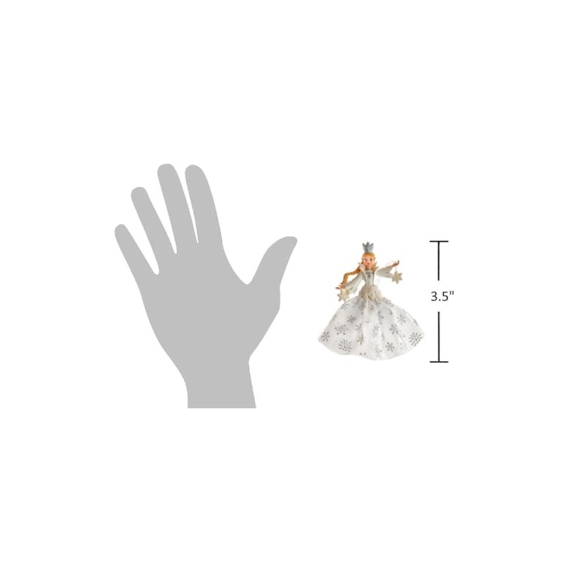 The Bridge Collection Snow Queen Ornament - White & Silver