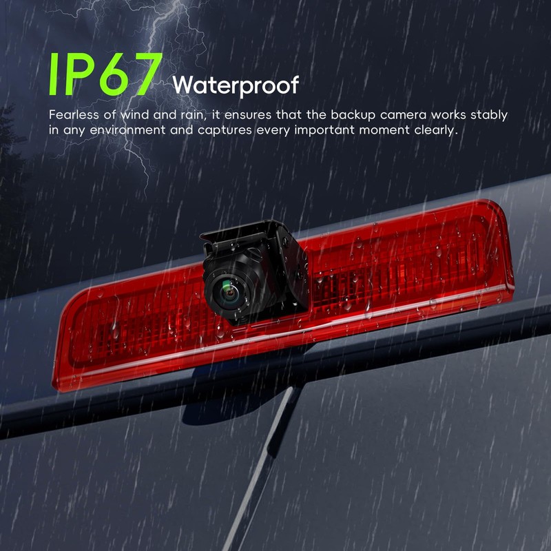 Rear View Camera for VW Caddy 2003-2015, Third Brake Light