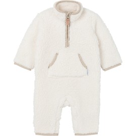 Gerber Baby Unisex Fleece Romper, Ivory, 12 Months