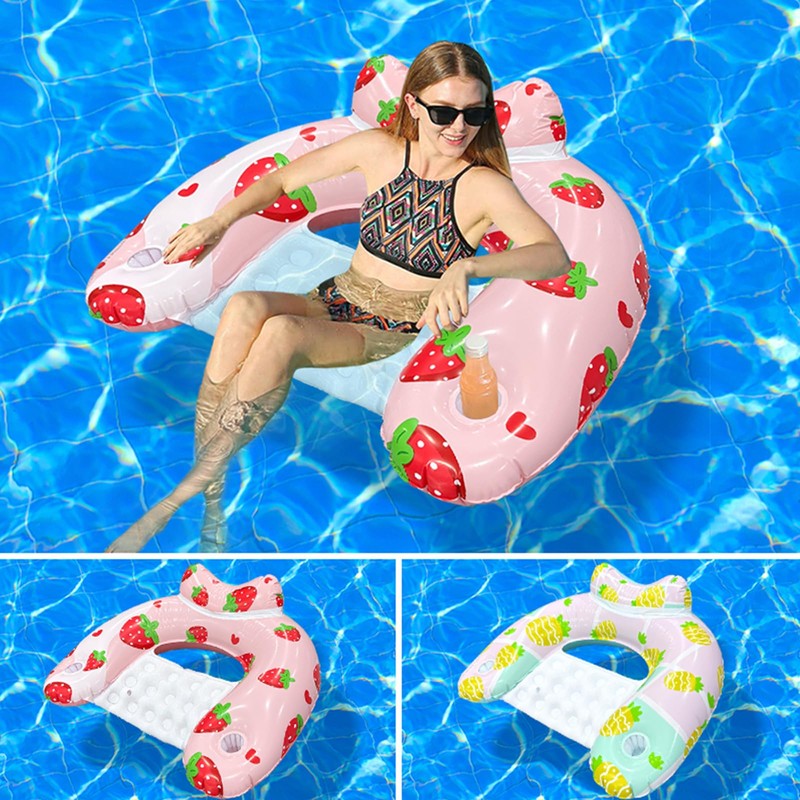 Inflatable Pool Float Chairs -Floating Pool Chair Lounge Floats for