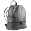 modamoda de T137 ital Women's Leather Backpack - Grey -