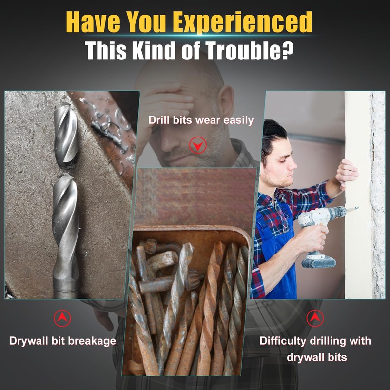 Upgrade 100 Pcs Drywall Bit, 5/32 Inch Drywall Drill Bit