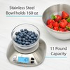 PantryPro Digital Kitchen Scale with Bowl - Stainless Steel 12lbs