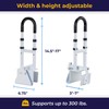 Drive Medical Adjustable Bathtub Grab Bar & Bathtub Safety Rail,