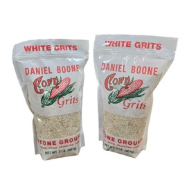 Daniel Boone Fresh Coarse Stone Ground White Corn Grits 2/2 Pound Bags