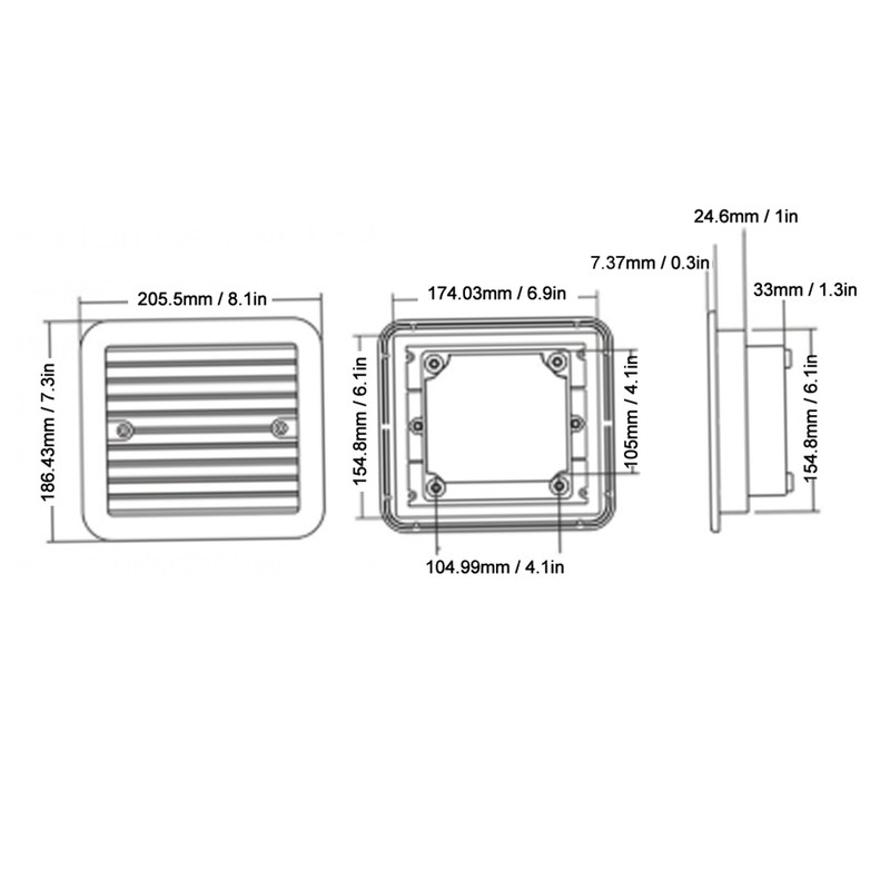 12V 4W Cooling Fan with Shutters Vent One‑Way Side Strong