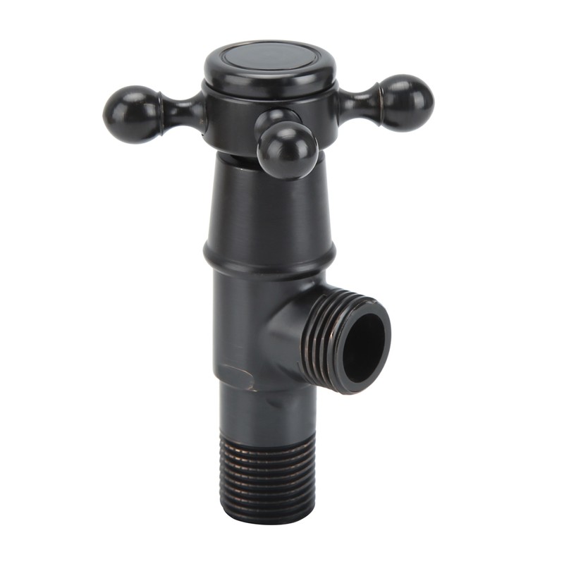 G1/2in Brass Hot and Cold Triangular Valve Water Stop Angle