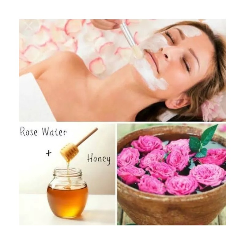 CAHNSAI Petalos De Rosa Mascarilla Humectante Aclarante Hidratacion