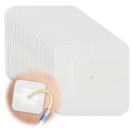 20-Pack Split Drain Adhesive Bandages for PD Catheter & Feeding Tubes, 4x4 Inch Island Dressing Pad Dialysis Accessories with Border to Secure G-Tube, J-Tube & Drainage Sites, Individually Wrapped