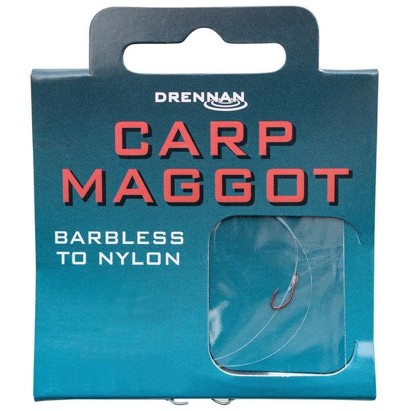Drennan Carp Maggot Hooks To Nylon Barbless 18 To 3lb