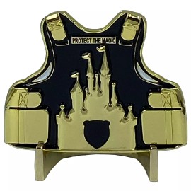 America's Front Line CL13-07 Mickey inspired Thin Gray Line Mouse Correctional Officer Body Armor Cha