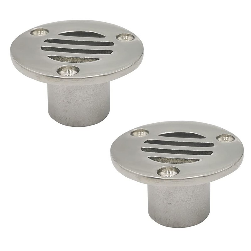 316 Stainless Steel Boat Floor Deck Drain Scupper 46x22.5mm for
