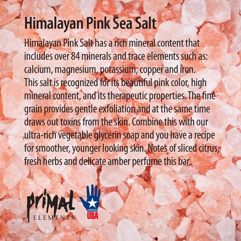Primal Elements Soap Loaf, Himalayan Pink Sea Salt, 5.5 Pound