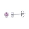 Sterling Silver Alexandrite Stud Earrings - June Birthstone