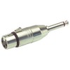 Alpha Audio Adapter, XLR(f) - 6,3mm mono jack plug