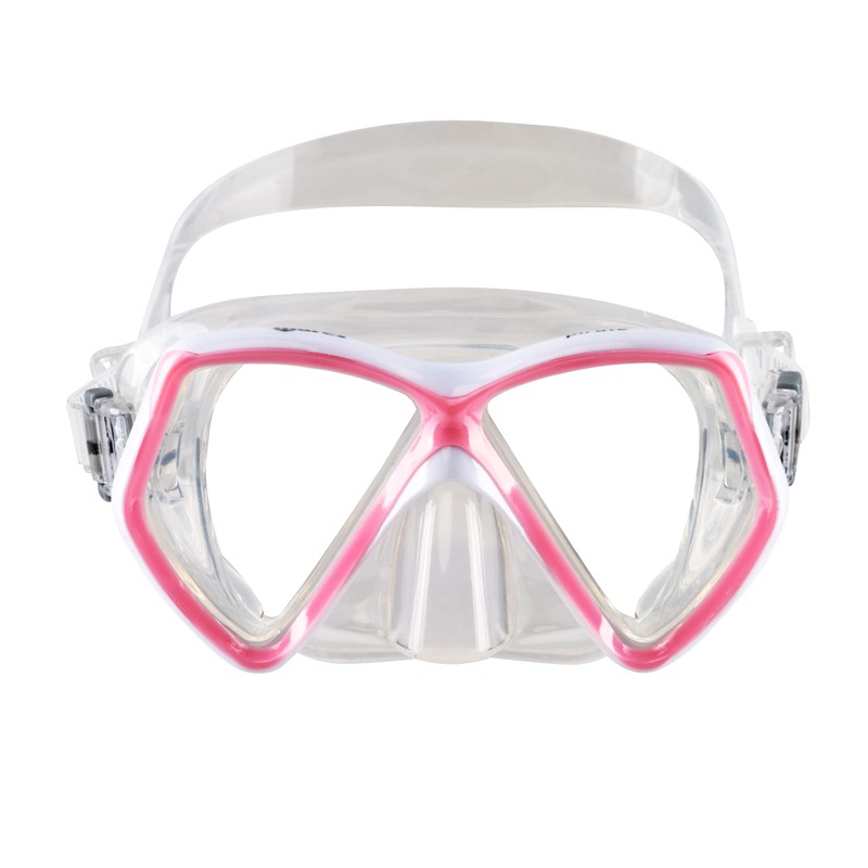 Mares Aquazone Pirate, Maske Kinder - Unisex, Pink/Weiß Trasparent