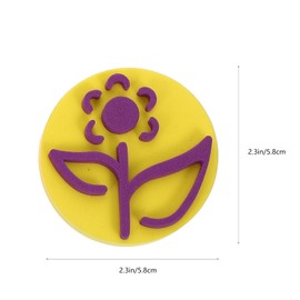 6 Pcs EVA Painting Sponges Foam Painting Stamper, Painting Sponge Seal DIY Painting Sponge Stamps, Paint Drawing Sponges for Early Learning,Random Color