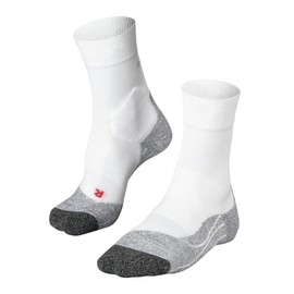 FALKE Men's RU3 Comfort Running Socks, Mid Calf, Thick Cushion, Anatomic Fit, Breathable Quick Dry, Organic Lyocell, White (White-Mix 2020), 10.5-11.5, 1 Pair