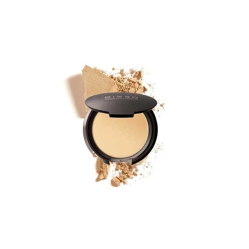 Maquillaje Compacto en Polvo Bissu | 15 Tonos disponibles Acabado