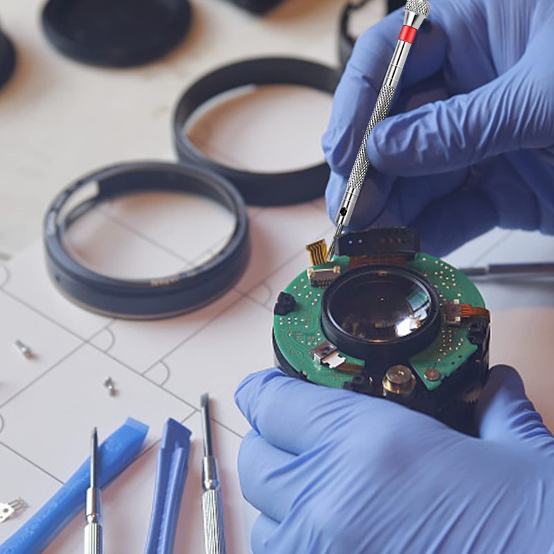 7pcs Watchmaker Precision Screwdriver Glasses Screwdriver Watch Repair Kit Mini