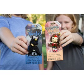 Watchover Voodoo - String Voodoo Doll Keychain – Novelty Voodoo Doll for Bag, Luggage or Car Mirror - Wine-O Woman Voodoo Keychain, 5 inches