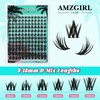Lash Clusters Manga 144Pcs Eyelash Clusters Spiky Cluster Eyelash Extensions