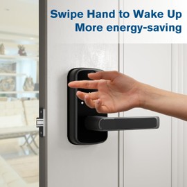 Keyless Entry Door Lock with Gateway: Smart Door Lock with Fingerprint - Keypad Door Lock with App Control - Digital Door Lock for Front Door - Smart Lock for Garage, Home, Office and Rental