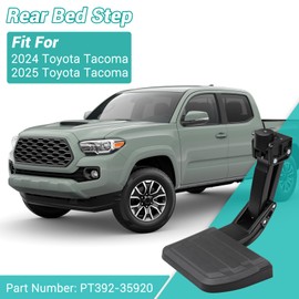 Keriolee Rear Bed Step Bumper Bedstep Fit for 2024-2025 Toyota Tacoma Folding Truck Bed Side Step Retractable Bumper Tailgate Step Replace # PT392-35920