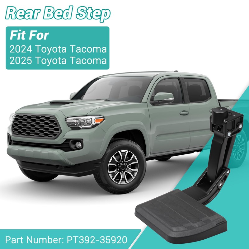 Keriolee Rear Bed Step Bumper Bedstep Fit for 2024-2025 Toyota