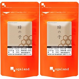 オーガランド (ogaland) お徳用 蜂の子 (180カプセル / 約6ヶ月分) はちのこ サプリメント (必須アミノ酸/ミネラル含有) ローヤルゼリー ビタミン ミネラル